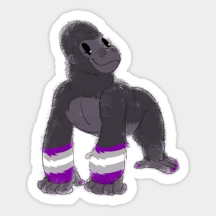 Greysexual Gorilla! Sticker